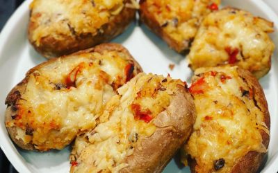 Twice Baked Lobster Potatoes